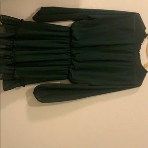 COPY - Worn 1x Forest greening sleeved dress